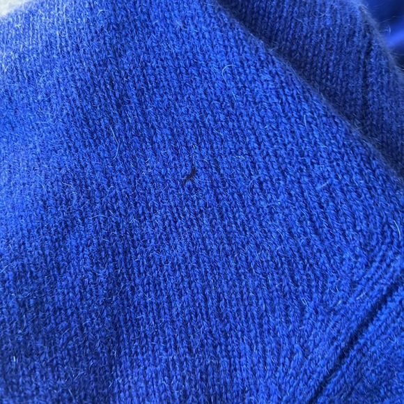 NWT Claudia Nichole Cashmere Open Royal Blue/Purple Cardigan - Picture 9 of 9